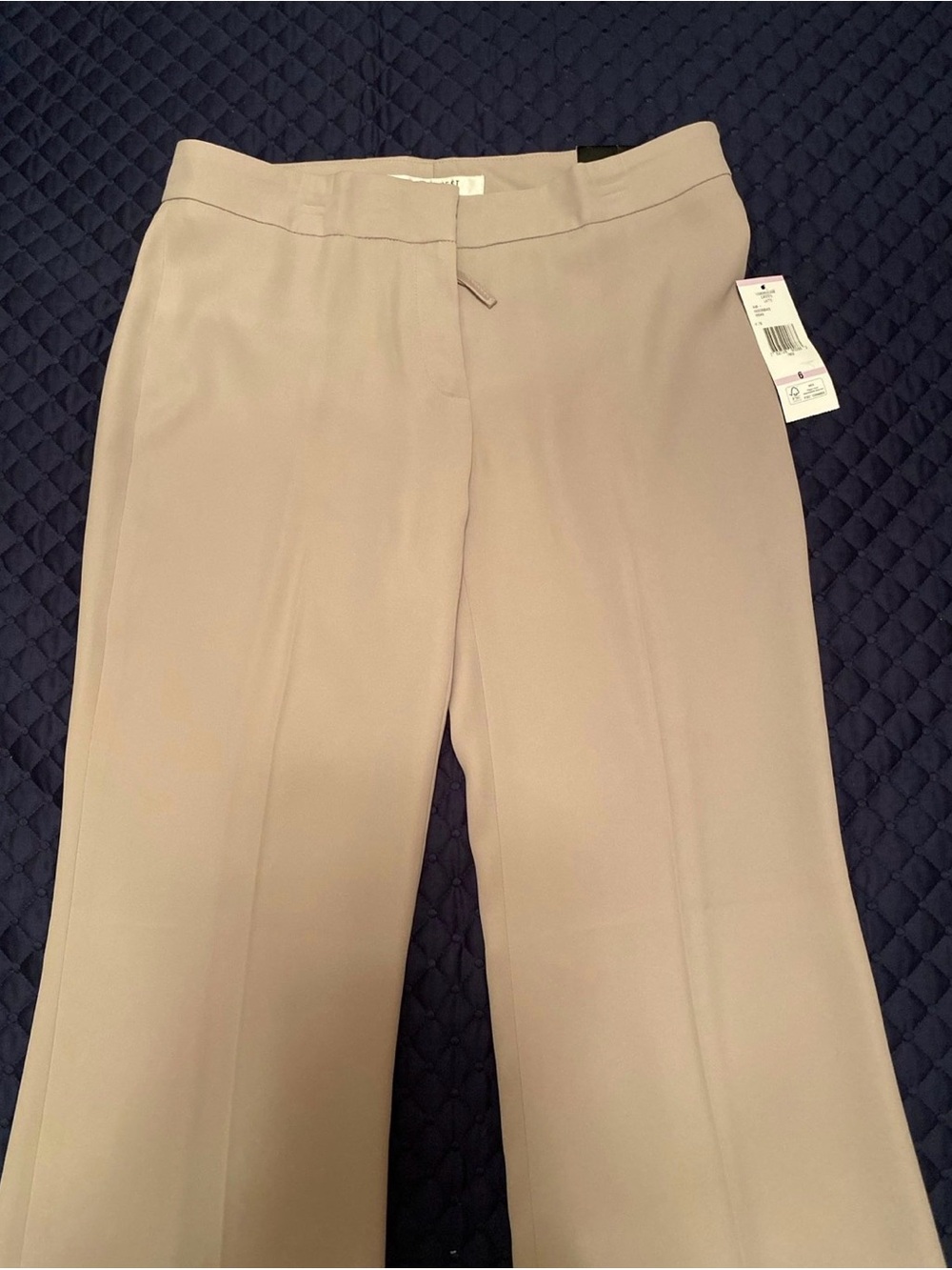 Nine West Wide-Leg Dress Trousers in Light Taupe